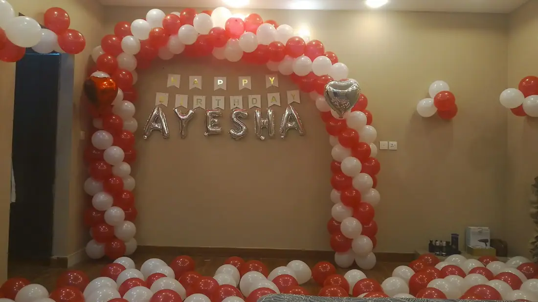 Balloon decoration by Aamir Birthday Decoration & Helium Balloons