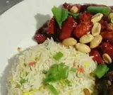 Chicken Almond with Rice