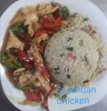 Schezwan Chicken with Rice