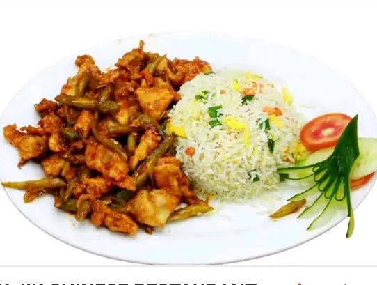 Chicken Chilli Dry with Rice