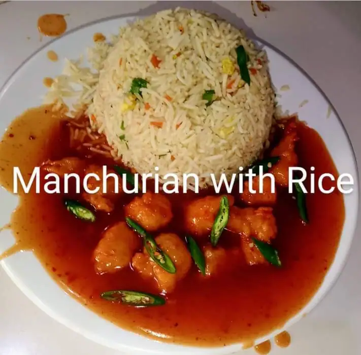 Chicken Manchurian with Rice